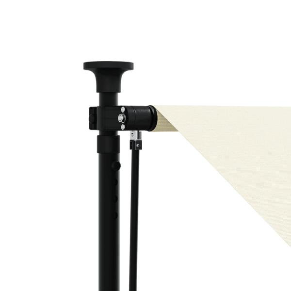 Markise Einziehbar Creme 100x150 cm Stoff und Stahl
