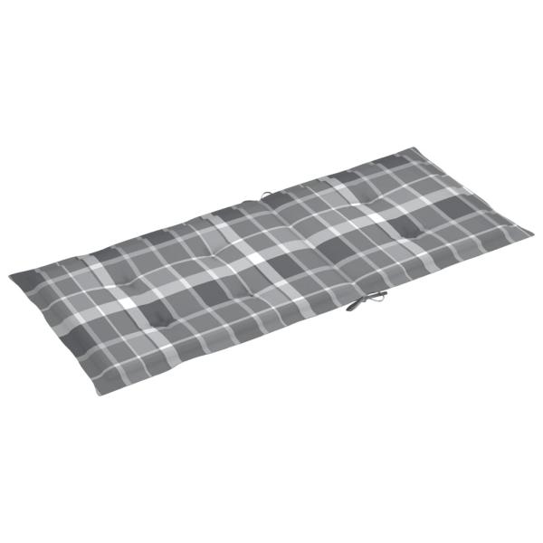 Gartenstuhlauflagen für Hochlehner 2 Stk. 120x50x3cm Stoff