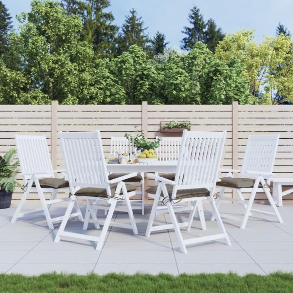 ARDEBO.de - Stuhlkissen 6 Stk. Taupe 40x40x7 cm Oxford-Gewebe
