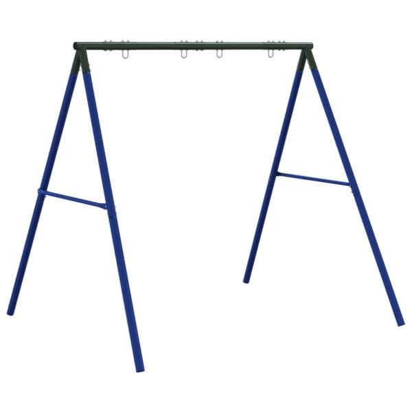 Schaukelgestell mit 4 Haken Blau Stahl