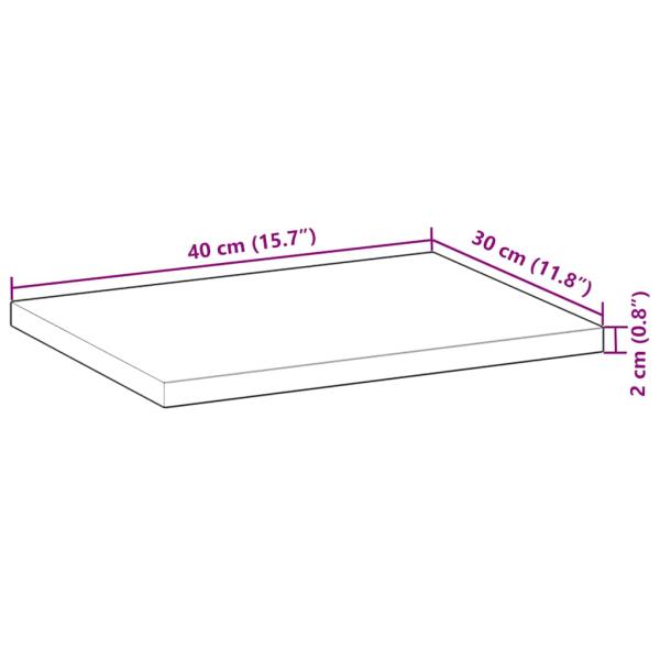 Schweberegale 3 Stk. 40x30x2 cm Massivholz Akazie Unbehandelt