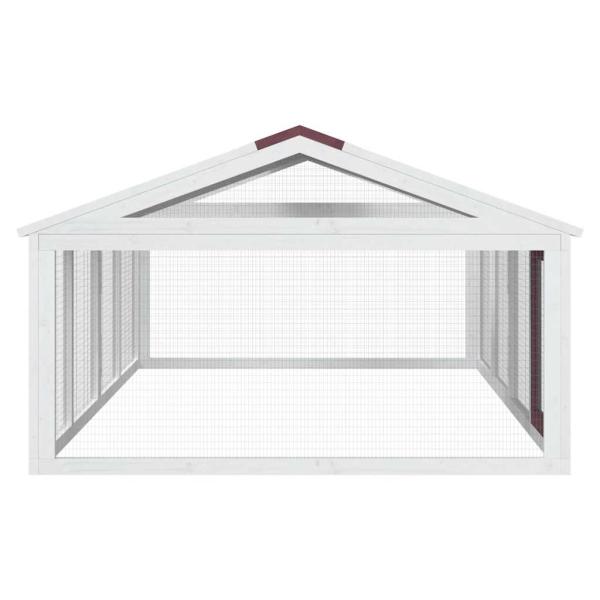 Freilaufgehege Mokka 200x112,5x74 cm Massivholz Kiefer