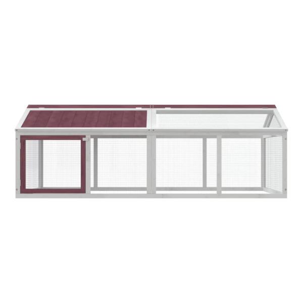 Freilaufgehege Mokka 200x112,5x74 cm Massivholz Kiefer