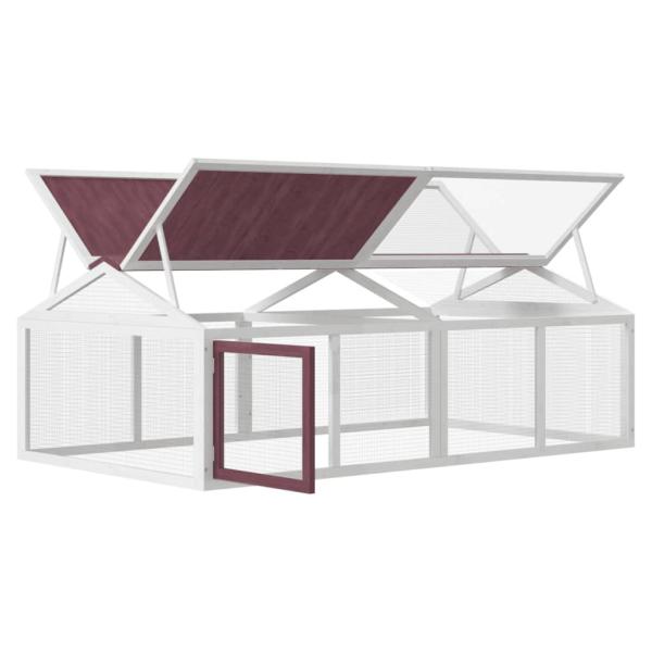 Freilaufgehege Mokka 200x112,5x74 cm Massivholz Kiefer