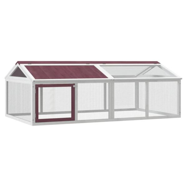 Freilaufgehege Mokka 200x112,5x74 cm Massivholz Kiefer