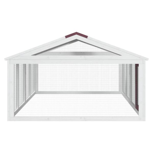 Freilaufgehege Mokka 200x112,5x74 cm Massivholz Kiefer