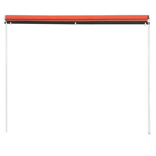 Einziehbare Markise 200×150 cm Orange und Braun