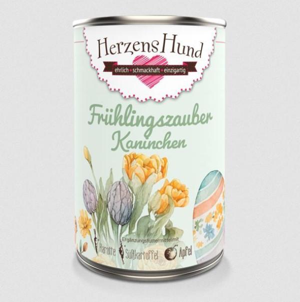 ARDEBO.de Herzenshund Frühlingszauber Kaninchen mit Bio-Karotte 400g 