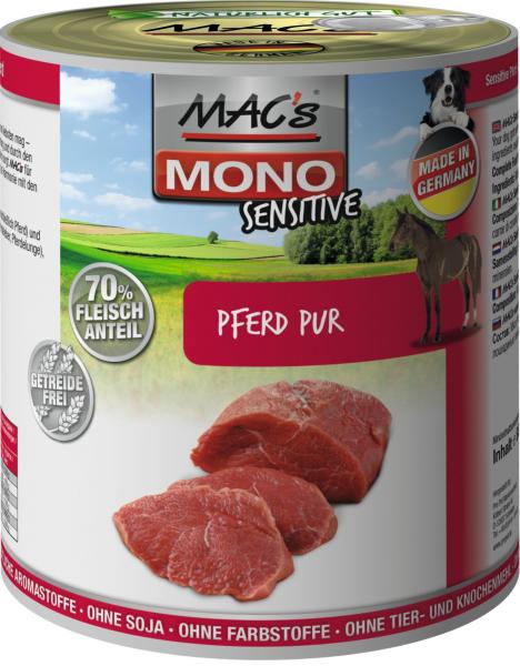 ARDEBO.de MACs Dog Mono Frisches Pferd 800g