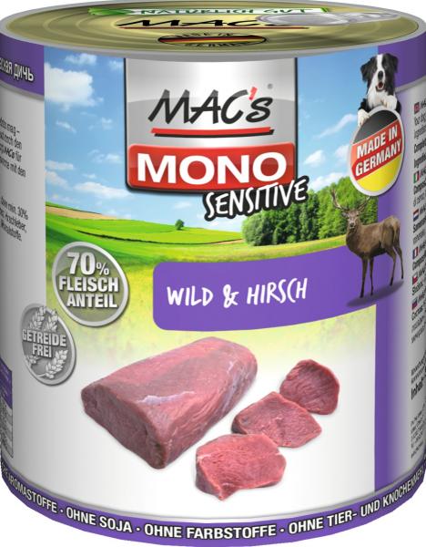 ARDEBO.de MACs Dog Mono Frisches Rotwild 800g