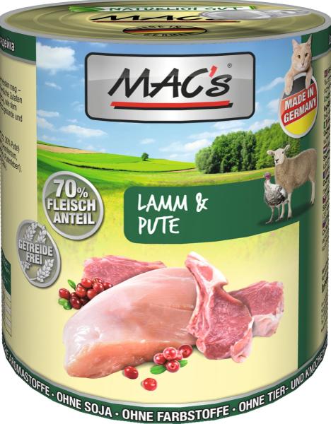 MACs Cat Lamm & Pute 800g (Menge: 6 je Bestelleinheit)