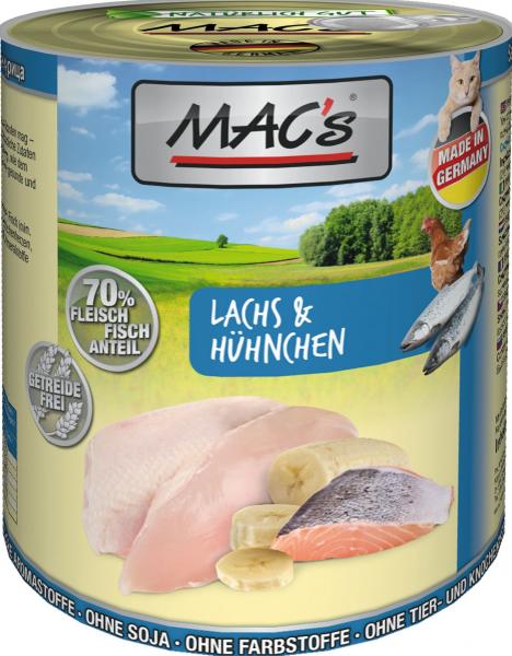 ARDEBO.de MACs Cat Lachs & Hühnchen  800g