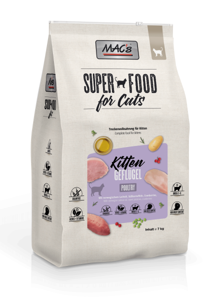ARDEBO.de MACs Cat Kitten Geflügel 7kg