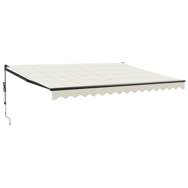 Elektrische Markise mit Kurbel Creme 5x3 m