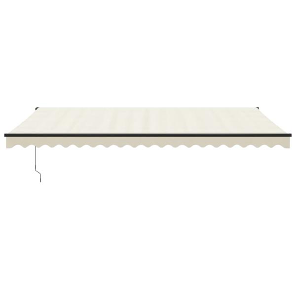 Elektrische Markise mit Kurbel Creme 5x3 m