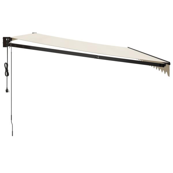 Elektrische Markise mit Kurbel Creme 5x3 m