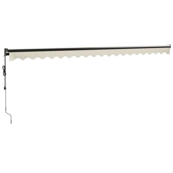 Elektrische Markise mit Kurbel Creme 5x3 m