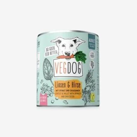 VEGDOG ADULT Linsen und Hirse 800g (Menge: 6 je Bestelleinheit)