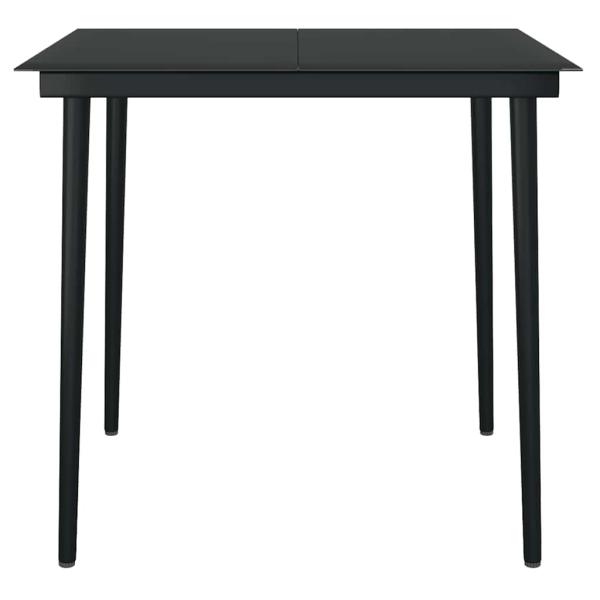3-tlg. Garten-Essgruppe mit Kissen Braun Poly Rattan Glas