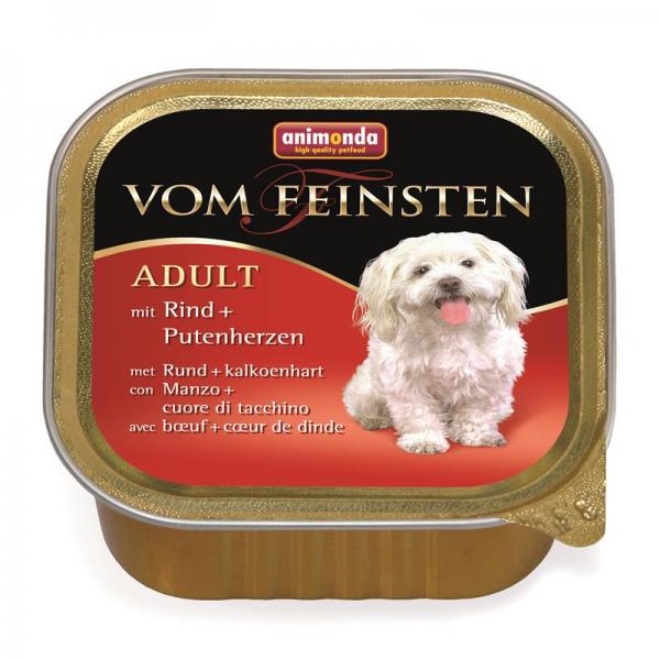 ARDEBO.de Animonda Dog vom Feinsten Adult mit Rind & Putenherzen 150g