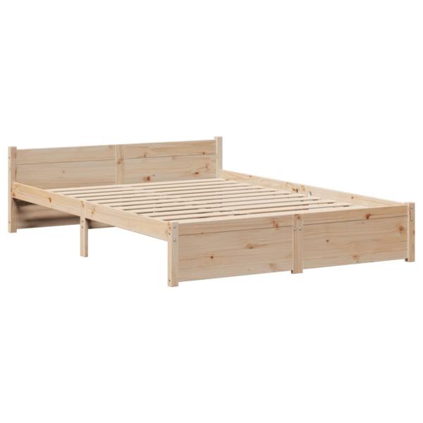 Bettgestell mit Kopfteil ohne Matratze 120x190 cm