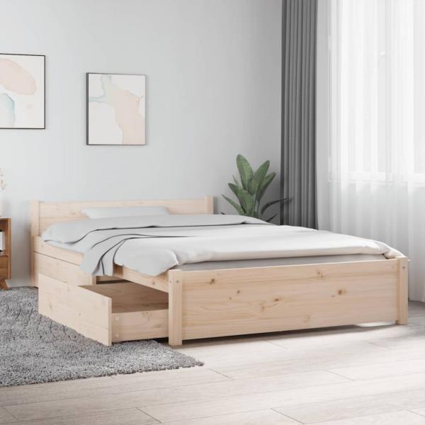 ARDEBO.de - Bett mit Schubladen 120x190 cm