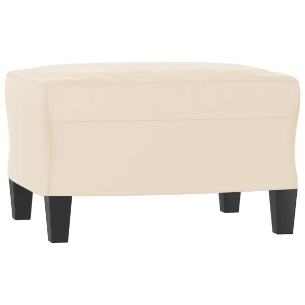 3-tlg. Sofagarnitur mit Kissen Beige Mikrofasergewebe