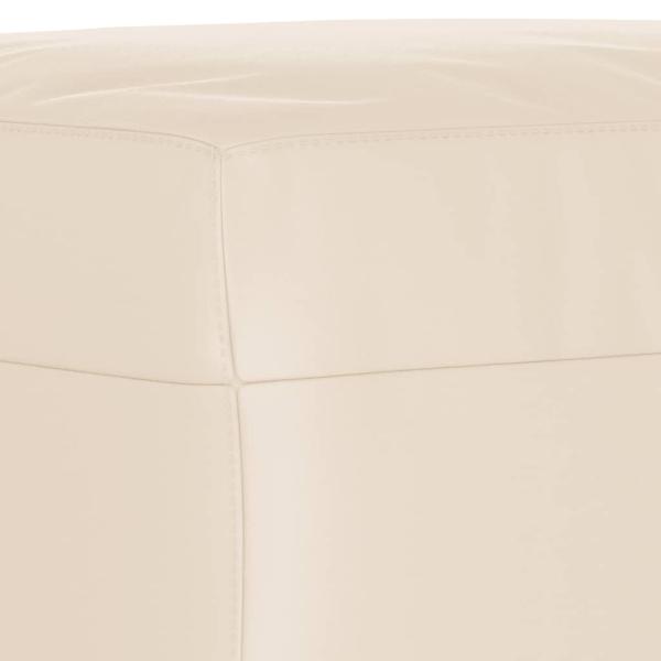 3-tlg. Sofagarnitur mit Kissen Beige Mikrofasergewebe
