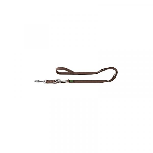 ARDEBO.de Hunter verstellbare Führleine 20mm/200cm braun