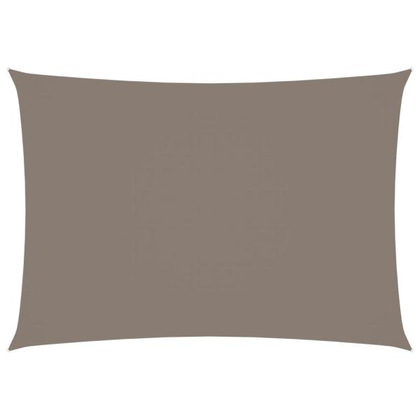 Sonnensegel Oxford-Gewebe Rechteckig 3,5x4,5 m Taupe
