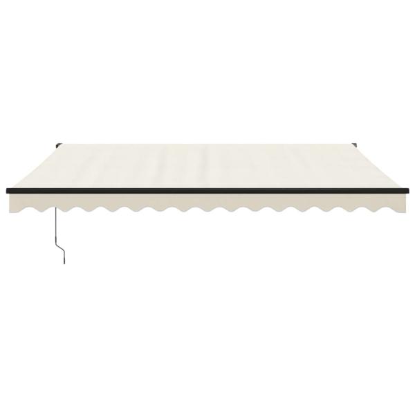 Elektrische Markise mit Kurbel Creme 4x3 m