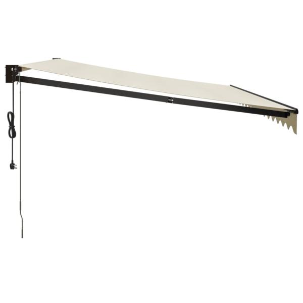 Elektrische Markise mit Kurbel Creme 4x3 m