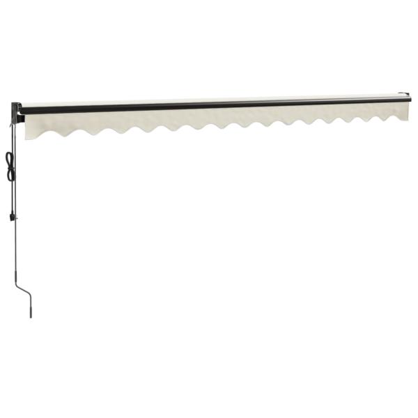 Elektrische Markise mit Kurbel Creme 4x3 m