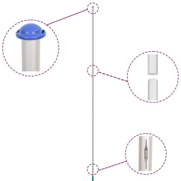 Flagge Kroatiens mit Mast 6,23 m Aluminium