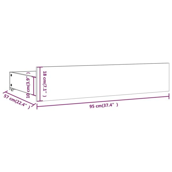Bett mit Schubladen 200x200 cm