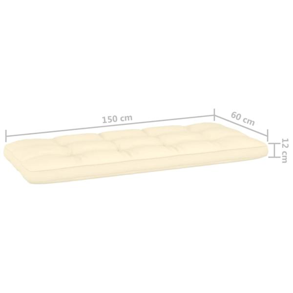4-tlg. Garten-Lounge-Set mit Kissen Kiefernholz Imprägniert