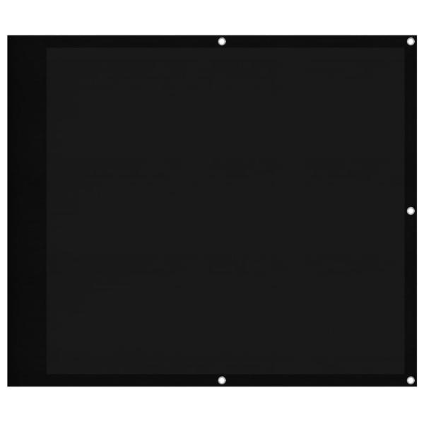 Balkon-Sichtschutz Schwarz 90x700 cm 100 % Polyester-Oxford