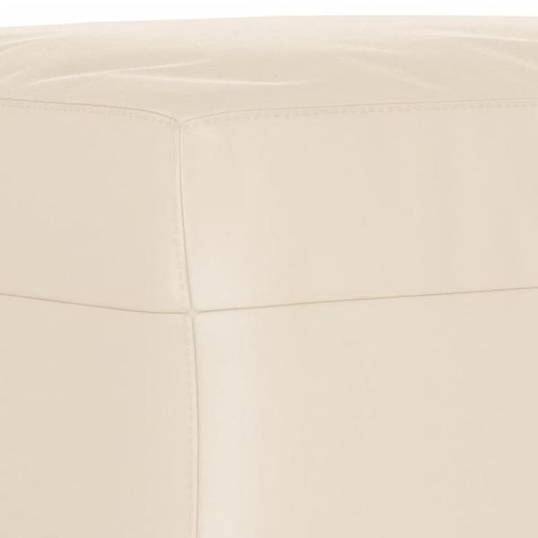 4-tlg. Sofagarnitur mit Kissen Beige Mikrofasergewebe