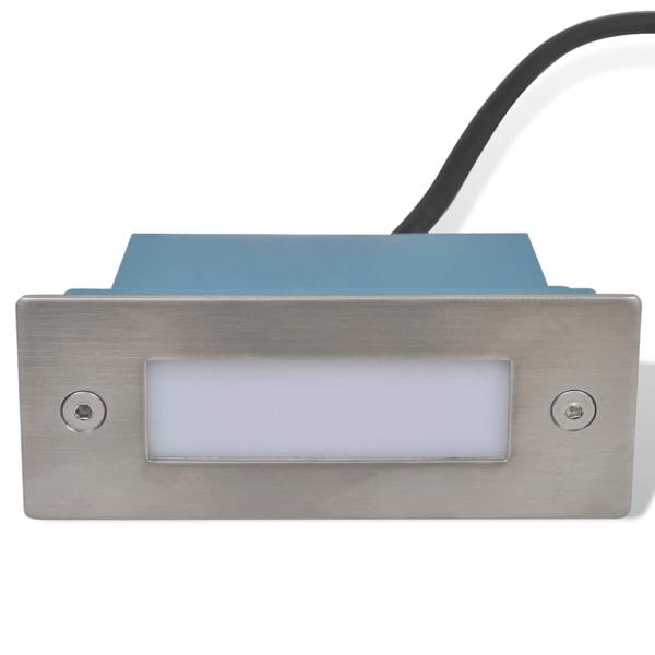 LED-Wandeinbauleuchten für Treppen 12 Stk. 44x111x56 mm