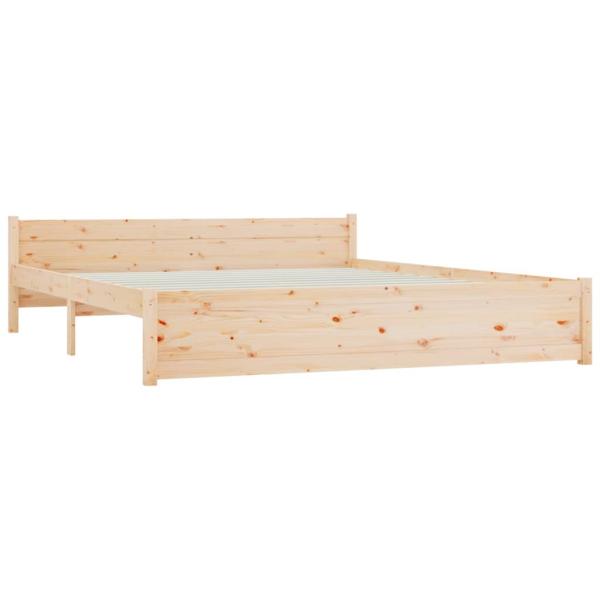 Massivholzbett ohne Matratze 200x200 cm