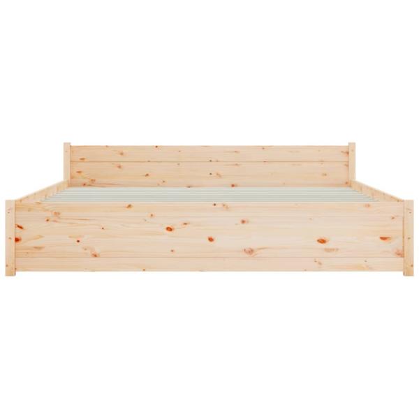 Massivholzbett ohne Matratze 200x200 cm