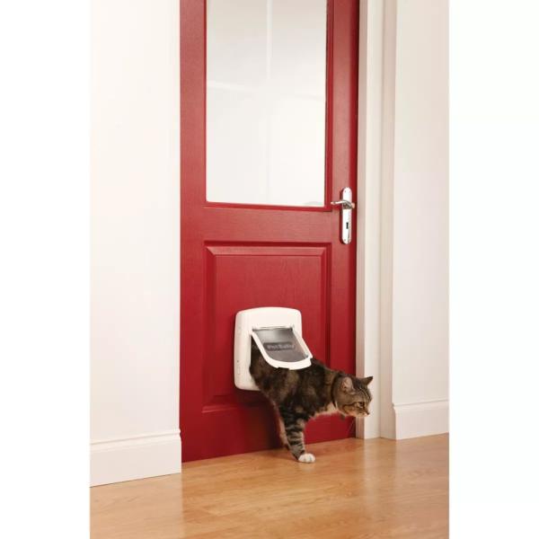 PetSafe Katzenklappe 4-Wege Magnetisch Deluxe 400 Weiß