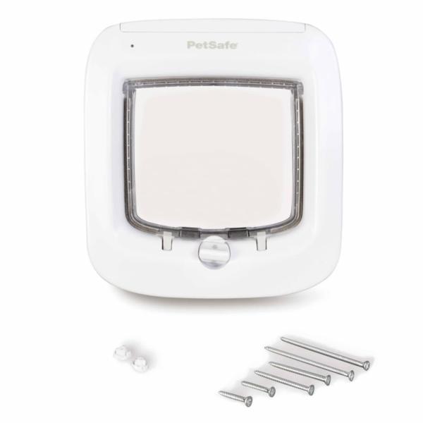 ARDEBO.de - PetSafe Mikrochip-Katzenklappe Weiß PPA19-16145
