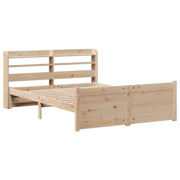 Bettgestell mit Kopfteil ohne Matratze 135x190 cm