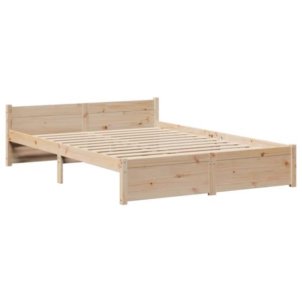 Bettgestell mit Kopfteil ohne Matratze 135x190 cm