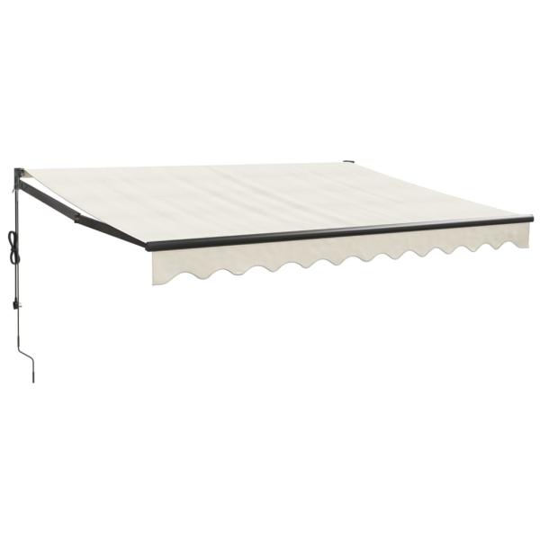 Elektrische Markise mit Kurbel Creme 3,5x2,5 m