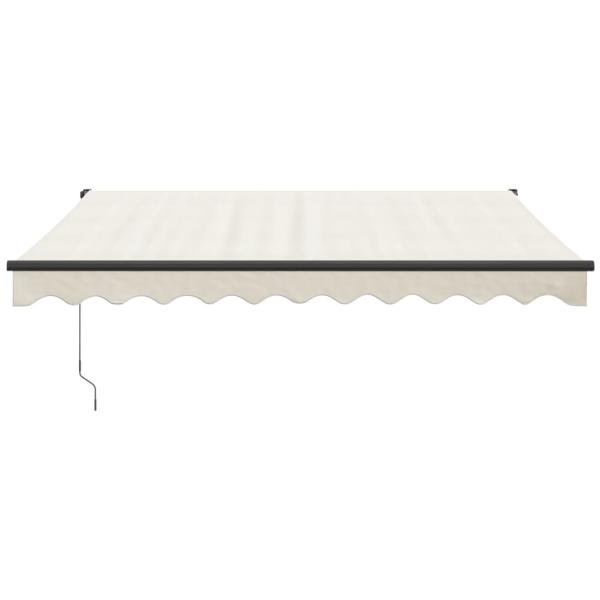 Elektrische Markise mit Kurbel Creme 3,5x2,5 m