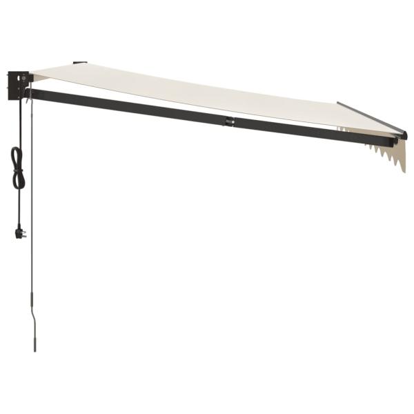 Elektrische Markise mit Kurbel Creme 3,5x2,5 m