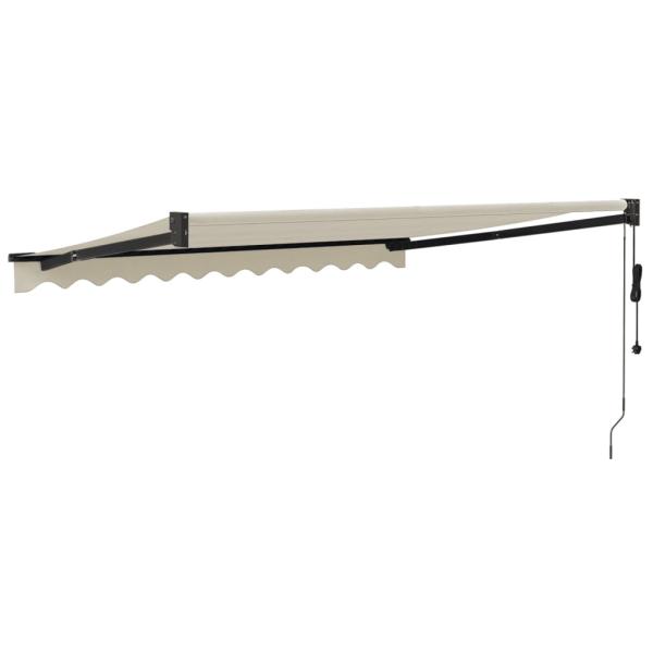 Elektrische Markise mit Kurbel Creme 3,5x2,5 m