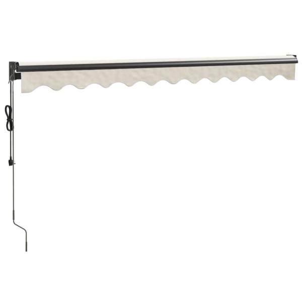 Elektrische Markise mit Kurbel Creme 3,5x2,5 m